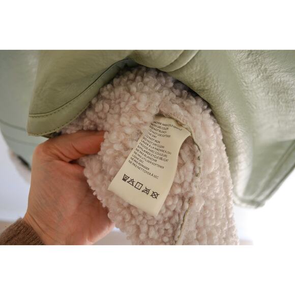 Free People Kaja Vegan Bonded Peacoat Large - Picture 8 of 8